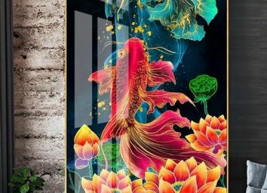 chuyên tranh kính 3D,tranh kính điêu khắc nghệ thuật,tranh kính trang trí phòng khách , tranh kính